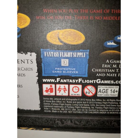 A Game of Thrones Card Game Complete HBO Intrigue Betrayal Power - Picture 14 of 14